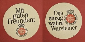 Warsteiner -Mit guten Freunden Brauerei Bierdeckel Coaster Beermat - Picture 1 of 1