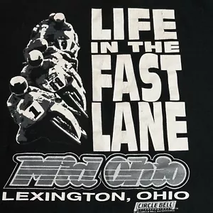 Adult XL Vintage Single Stitch Fruit Of The Loom T-Shirt Life In The Fast Lane - Picture 1 of 10