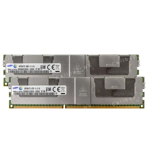 Samsung 128GB 2X64GB PC3-12800L DDR3 1600Mhz 240P 1.5V CL11 LRDIMM Server Memory - Picture 1 of 5