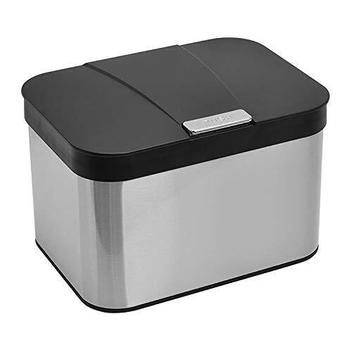 Stainless Steel Compost Kitchen Counter Bin 1.13 Gallon/4.3 Liter