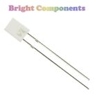 10 x Rectangle Diffused White LED 2x5x7mm - 1st CLASS POST - UK
