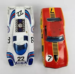 Coches vintage Taiyo #22 Martini Porsche 917K y años 60 Corvette Stingray Bump & Go - Imagen 1 de 17