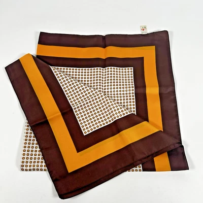 Bufanda de pelo vintage años 60/70 poliéster ~ repelente al agua 26"x26" hecha en Italia Foto 1 de 4