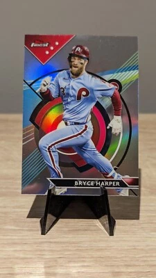 2023 Topps Finest Bryce Harper Refractor No.70 Phillies - Image 1 of 2