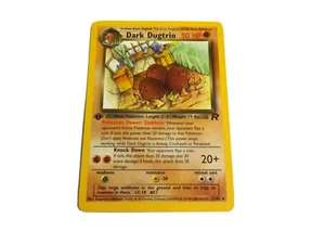 Team Rocket First Edition Dark Dugtrio #23 Vintage Pokémon Card - Picture 1 of 12