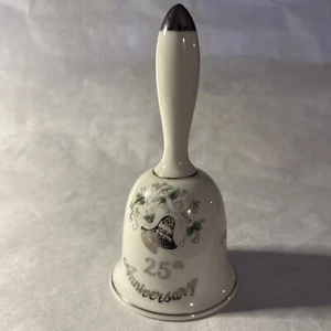 Vintage handbemalte China Lefton 25th Anniversary Glocke nummeriert 01307 Japan - Bild 1 von 8