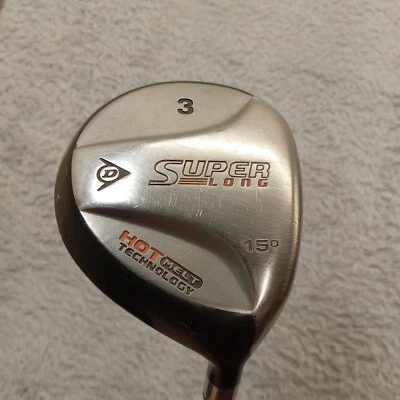 Dunlop Super Long 3 Wood 15* RH 44.5” Hot Melt Technology Graphite Mid Firm - Image 1 of 4