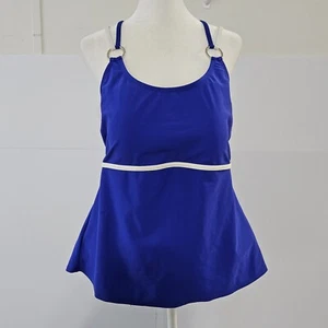 Venus Size 12/14 Blue 2 Piece Women's Bathing Suit Swimsuit Halter Top and Bikin - Picture 1 of 19