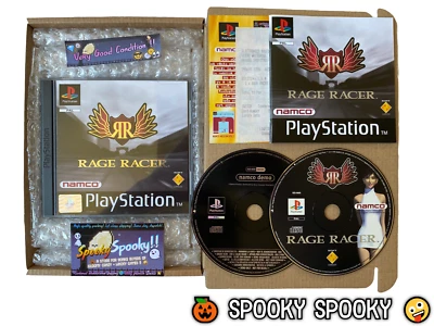 Rage Racer PS1 - UK PAL VGC CIB with Demo Receipt - High Quality Packing - Image 1 of 4