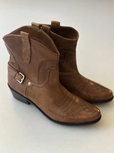Franco Sarto Leder ""Waco"" Cowboy Core Bootie Gr. 7,5 Western Core Rodeo Wear - Bild 1 von 6