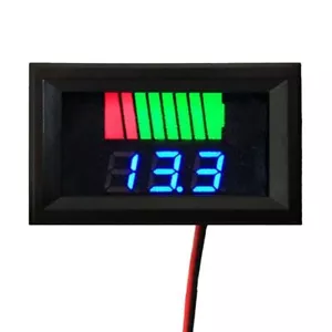 Voltmetro digitale digitale 0,56"" LED 12V-60V impermeabile livello carica batteria 0,56"" LED 12V-60V - Foto 1 di 11