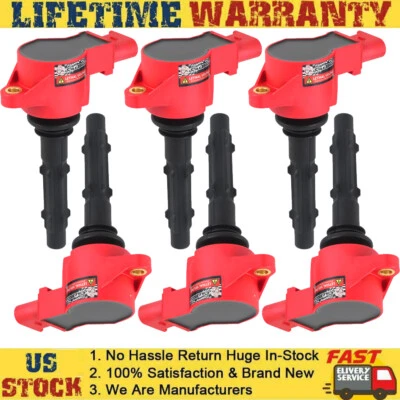 Bobina de ignição 6 peças para Mercedes-Benz E350 C300 C350 ML350 W209 W216 W230 UF535 - Imagem 1 de 4