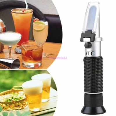 Refraktometer für Alkohol Wein Brix Bier Zucker Gehalt Winzer Früchte Obst 0-32 - Bild 1 von 4