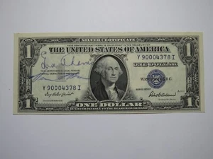 $1 1935 Eva Adams Courtesy Autographed Signed Silver Certificate Mint Director - Picture 1 of 2
