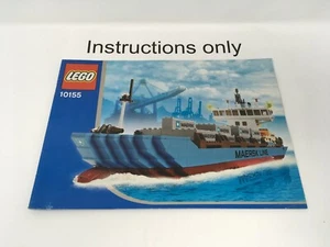 SOLO instrucciones Lego 10155 Maersk Line Container Ship edición 2010 barco - Imagen 1 de 3