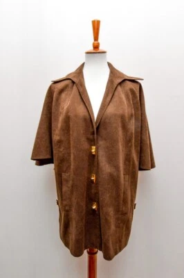 Vintage cape/jacket brown women's L/Xl+ 40s - Image 1 of 3