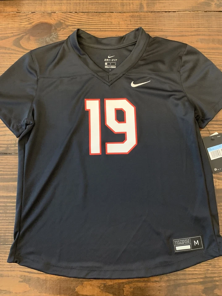 Nike Training Practice Jersey #19 Medium Black Red Shirt Av2492 Football