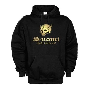 Kapuzenpulli FINNLAND (Suomi) harder than the rest, Hoodie S-6XL (WMS05-20d) - Bild 1 von 1