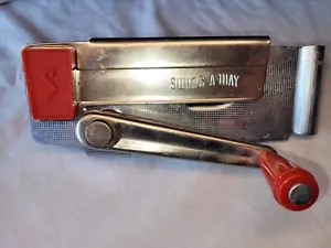 VINTAGE SWING A-WAY WALL MOUNT CAN OPENER Red and Silver retro styling - Picture 1 of 6