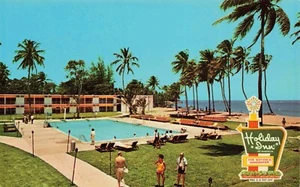 Postal Holiday Inn San Juan Puerto Rico Atlantic Ocean Beach PR De colección - Imagen 1 de 2