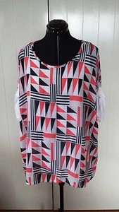 TS black orange and white Tunic/Blouse Size 14 Brand new with tags RRP $119.95 - Picture 1 of 5