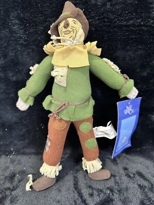 "Muñeco de peluche espantapájaros nuevo con etiquetas Wizard of Oz, juguete coleccionable Nanco 11""" Foto 1 de 4