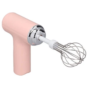 (Pink)Electric Cordless Hand Mixer Handheld Egg Whisk For Cream JF MN - Picture 1 of 22