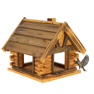 Mazur Vogelfutterhaus aus massivem Holz 38 cm x 39,5 cm x 34,5 cm - Bild 1 von 6