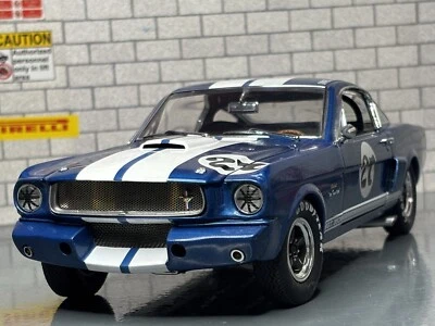 1:18 *BOXED* LANE Exact Detail 1966 Ford Mustang GT 350 Camee Edelbrock #27 RARE - Image 1 of 4