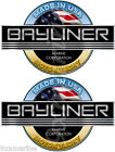 Bayliner Motor Yacht bridge stickers for boat restoration. 7.5 inch long each