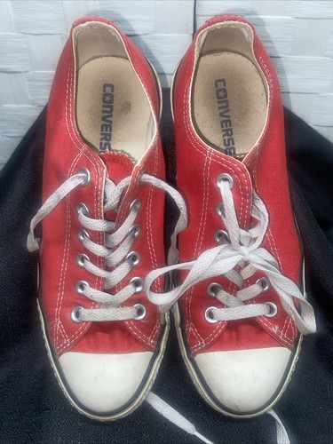 Sneakers basse Converse unisex All Star Chuck Taylor rosso bue M5 W8 tela