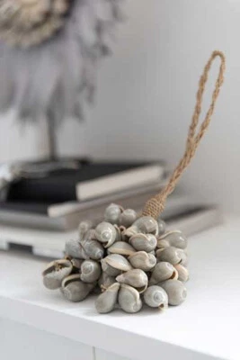 Muschelkugel hängend Deko Wandhänger Tischdekoration Austern - Bild 1 von 2