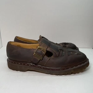 Zapatos Mary Jane Vintage Años 90 Dr. Martens Hebilla Tejida Talla 11 Hombres - Imagen 1 de 10