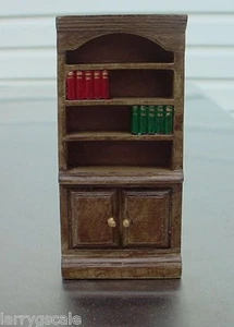 Oak Bookcase Miniature 1/24 Scale G Scale Diorama Accessory Item - Picture 1 of 1