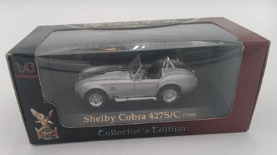 Silver Shelby Cobra 427 S/C 1/43 Collectors Edition Yat Ming - Image 1 of 4