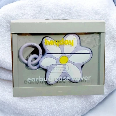 Heyday Earbud Case Cover Fits Apple AirPods Generation 1 & 2 Flower Design - Image 1 of 4