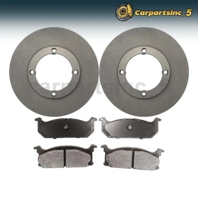 Brake Rotor Brake Pad Front 3PC for Geo Metro 1.0L 1989 1990 1991 1992 1993 1994 - Image 1 of 4