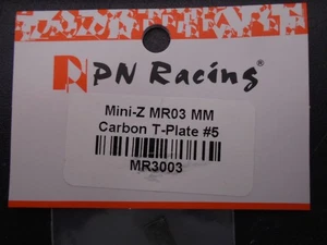 PN Racing Part No MR3003 MR03 MM Carbon T plate #5 Mini Z Atomic GL Racing - Picture 1 of 1