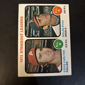 1973 Topps - League Leaders Nolan Ryan, Steve Carlton #67 - Picture 1 of 2