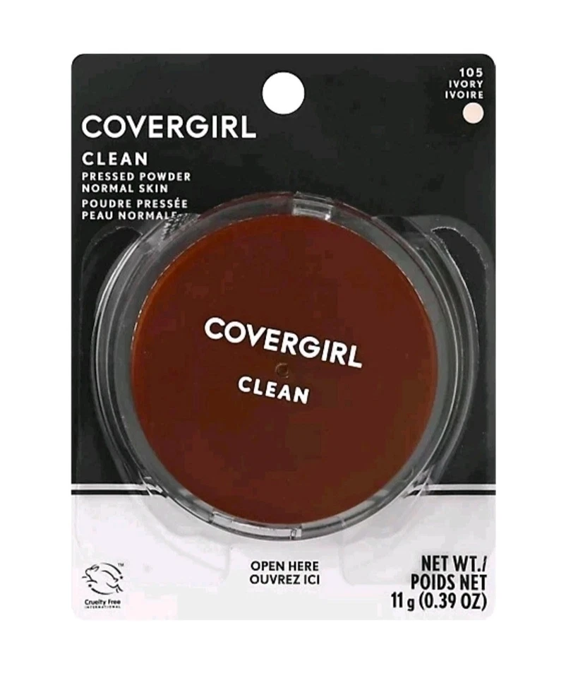 COVERGIRL Clean Pressed Powder Normal Skin Ivory 105