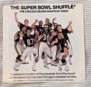 Chicago Bears Shufflin' Crew–Super Bowl Shuffle-1985 Red Label 7" + Pic Sleeve - Picture 1 of 4