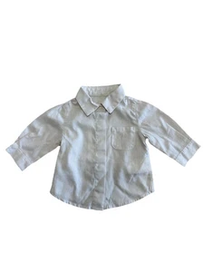 Camicia Fendi bambino ragazzo 3M beige Monti Trevi 100% cotone manica lunga tasca FF nuova con etichetta - Foto 1 di 6