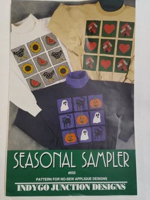 Seasonal Craft Pattern No Sew Applique Designs Indygo Junction 533 Repurpose - Image 1 of 4