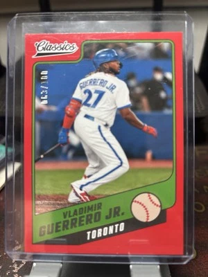 2022 Panini Chronicles - Classics Vladimir Guerrero Jr. #19 Red /100 - Image 1 of 2