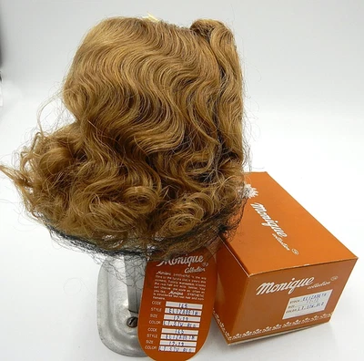 Peluca muñeca Monique "Elizabeth" 145-Lt Stw Bld talla 12/13 largo ondulado lateral pony nueva con etiquetas Foto 1 de 4