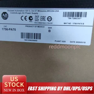 New Factory Sealed Allen-Bradley 1756-PA75 ControlLogix AC Power Supply 1756PA75 - Picture 1 of 5