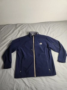 Chaqueta softshell Montana State Bobcats para hombre talla XL azul marino forrada cremallera completa usada en excelente estado - Imagen 1 de 10