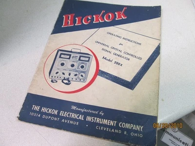 HICKOK 288X ORIGINAL MANUAL - Image 1 of 2