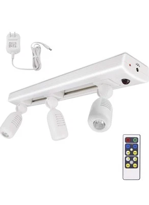LED Plug In Track Light, Dimmable Accent Lighting Rotatable Spotlight - Image 1 of 4