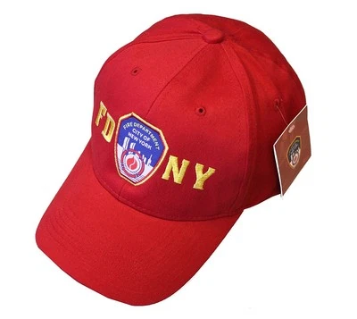 FDNY Baby Infant Baseball Hat Fire Department of New York Red One Size - Image 1 of 4